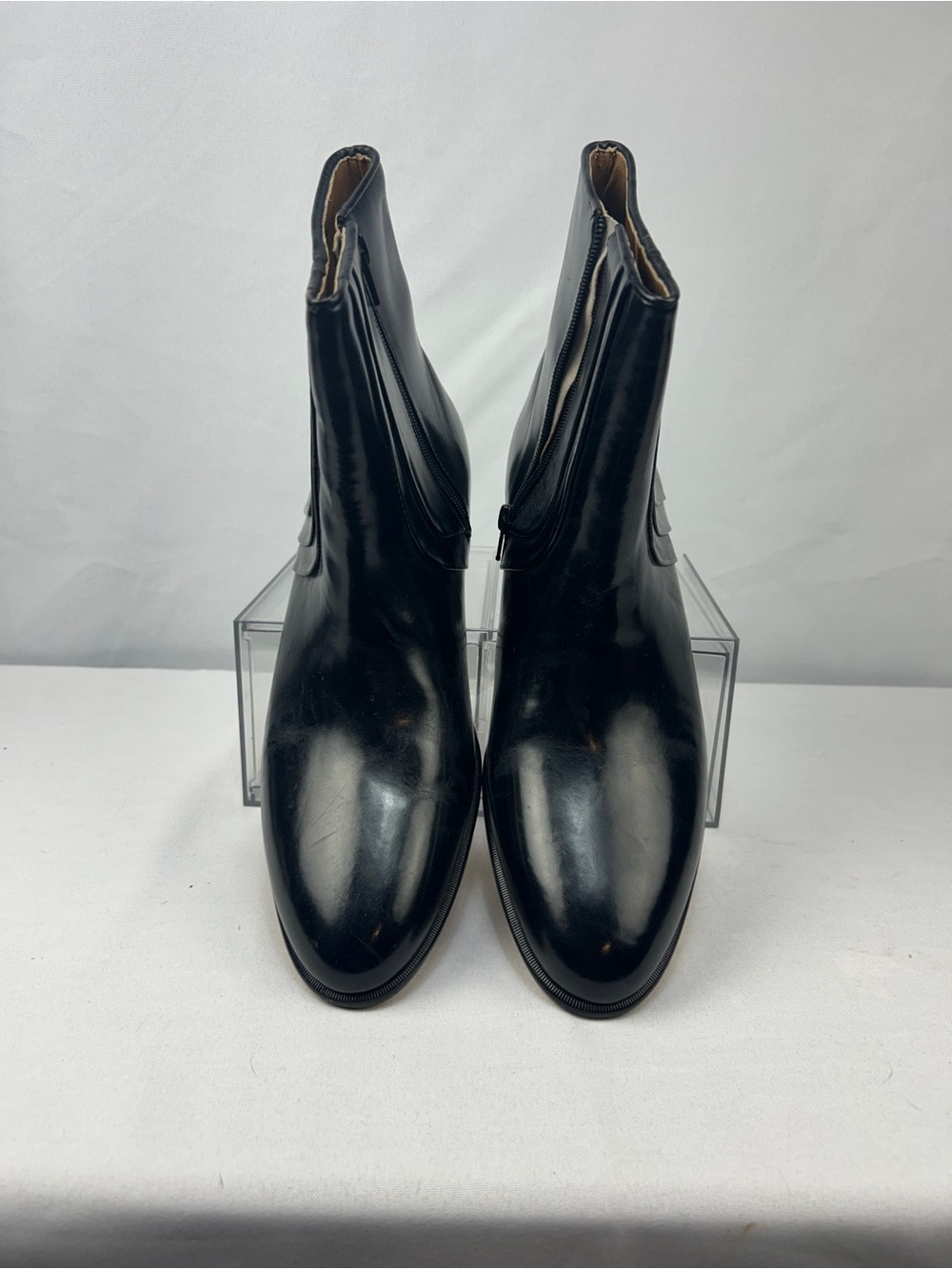 Stacy Adams Black Leather Chukka Zip Boots